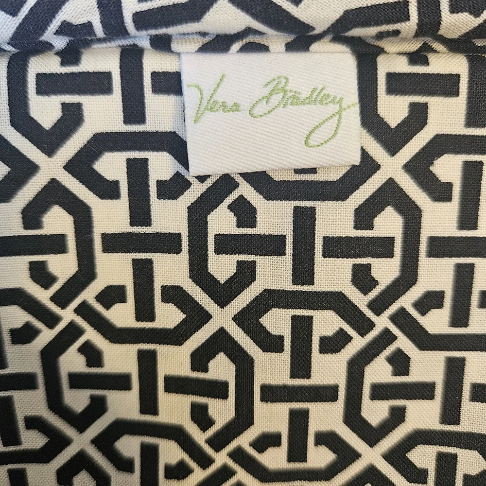 Vera Bradley Geometric Black and White Patterned Fabric
